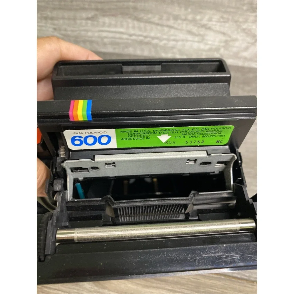 Vintage Polaroid One Step 600 Instant Film Camera w/ Box & Manual